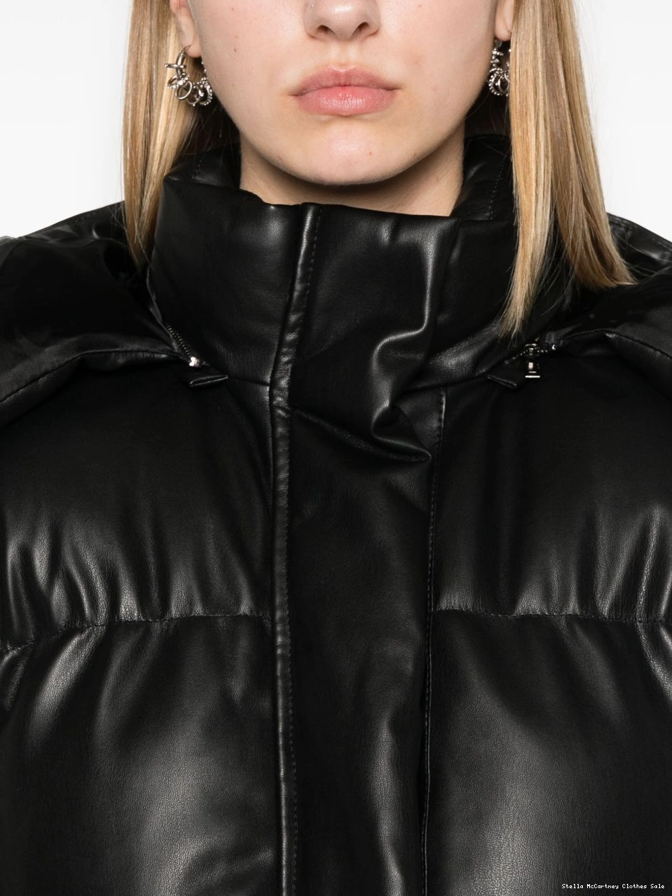 Affordable faux-leather McCartney Stella puffer jacket Women 0824